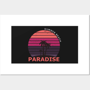 Summer beach paradise Posters and Art